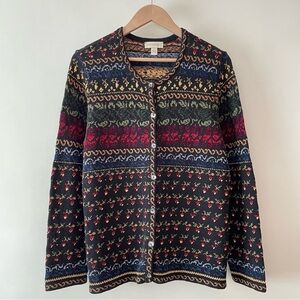 Vintage Appleseed's Multi-Color Classic Button Down Cardigan Sweater Size L